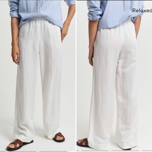 GANT Linen Blend Wide Leg Pants Size 10